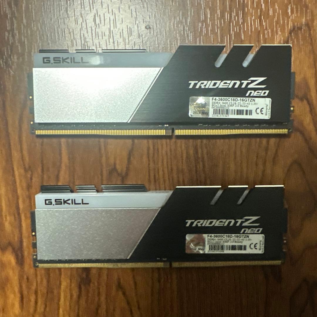 G.SKILL Trident Z Neo DDR4 8GB×4枚 計32GB