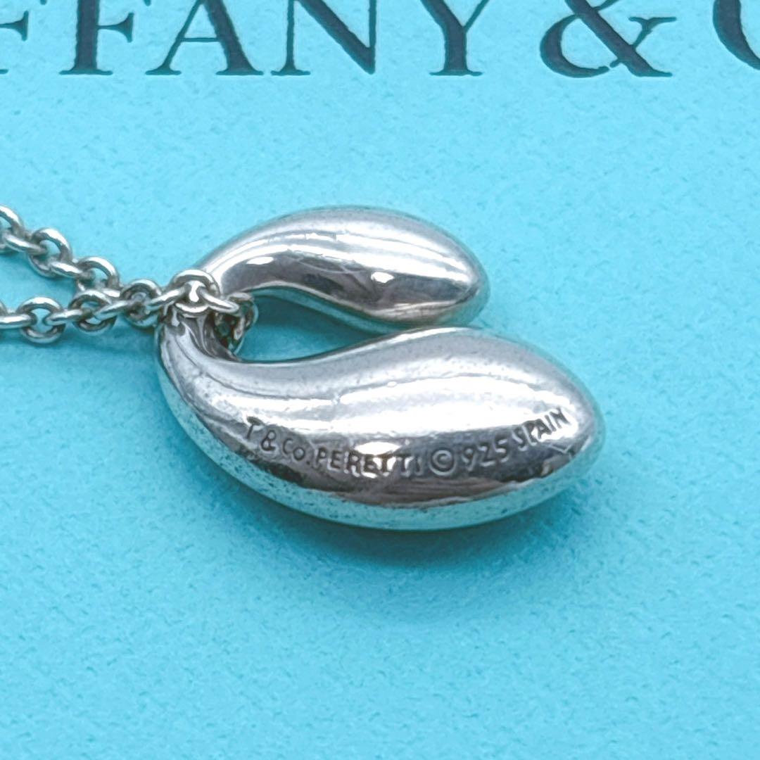 美品◎ティファニー ダブルティアドロップ ネックレス ペンダント シルバー925