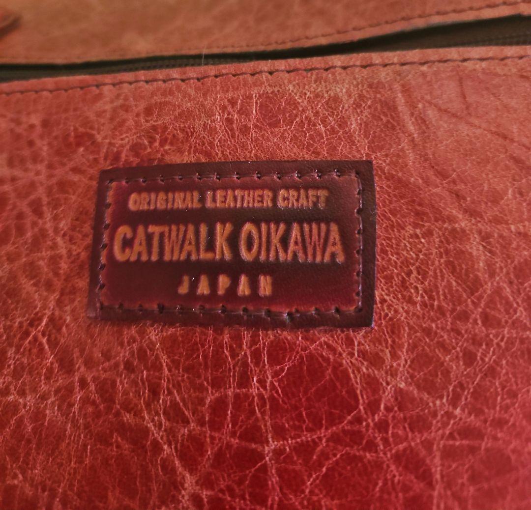 未使用保管品CATWALK OIKAWA猫×花柄 日本製 ショルダーバッグ