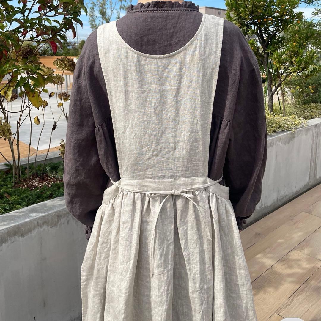 ゆ*ん様 Samansa Mos2リネンレイヤード2WAYエプロンワンピース キ