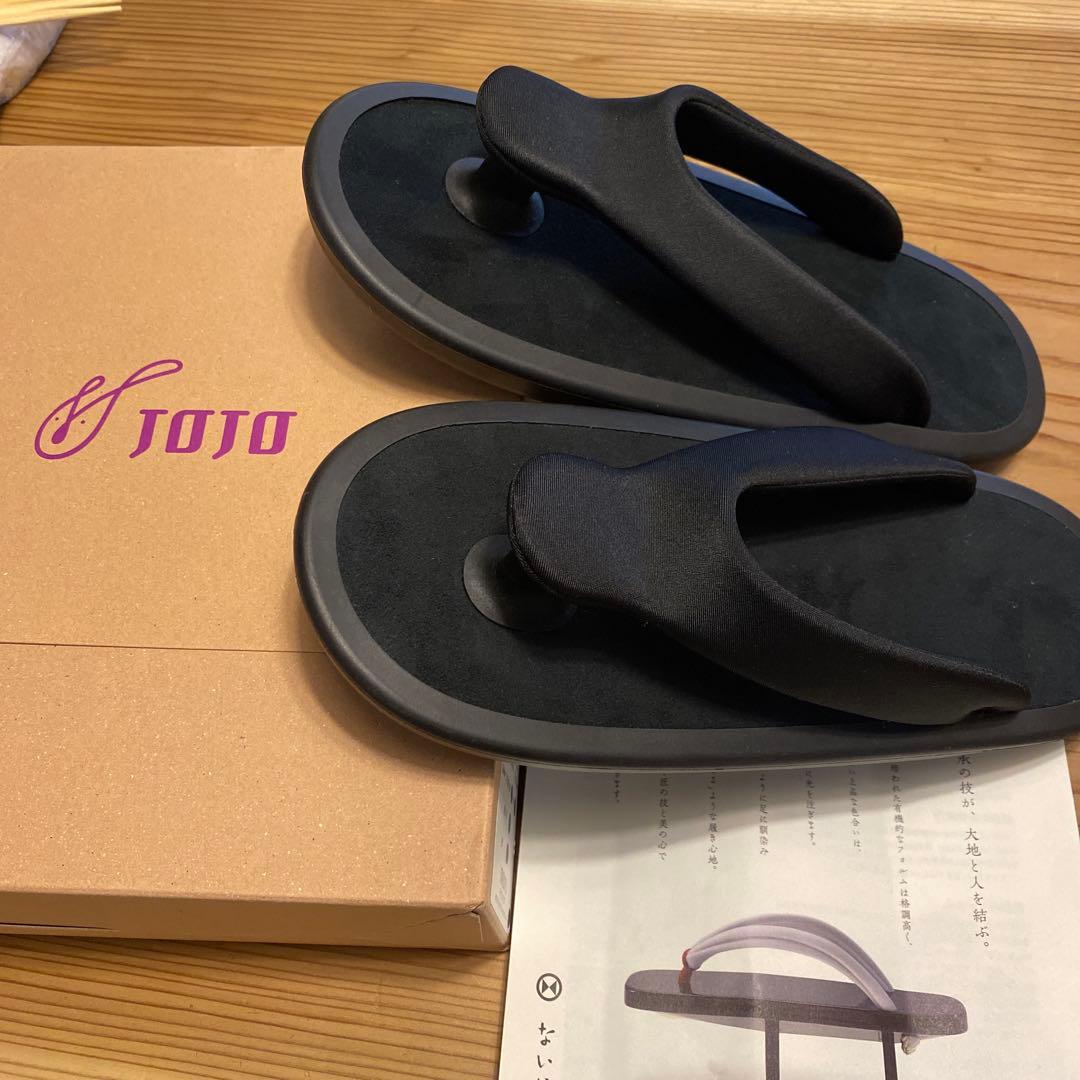 JOJO 祇園ない藤 黒 サンダル