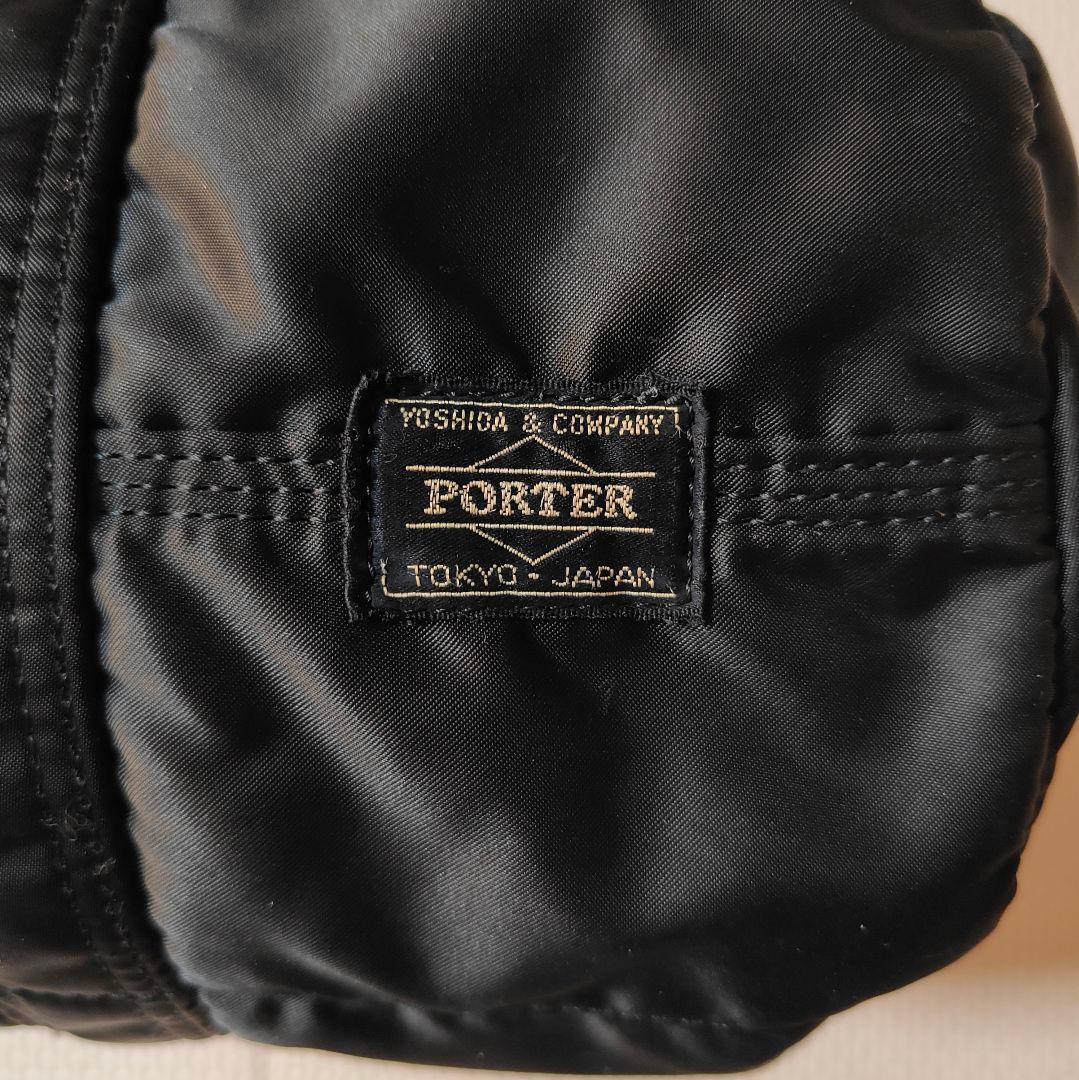 PORTER タンカー ドラムバッグ ミニボストン　ナイロン　黒　ブラック