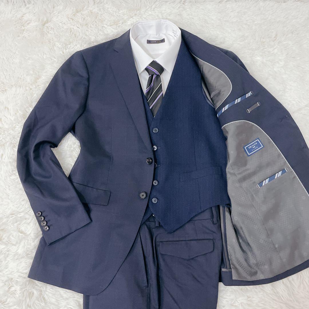 ORIHICA Luxe スリーピース スーツ ネイビー Super150’s