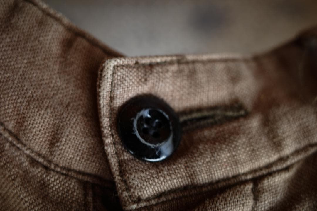 ガーメントリプロダクションオブワーカーズ リネンパンツ シンチバックM