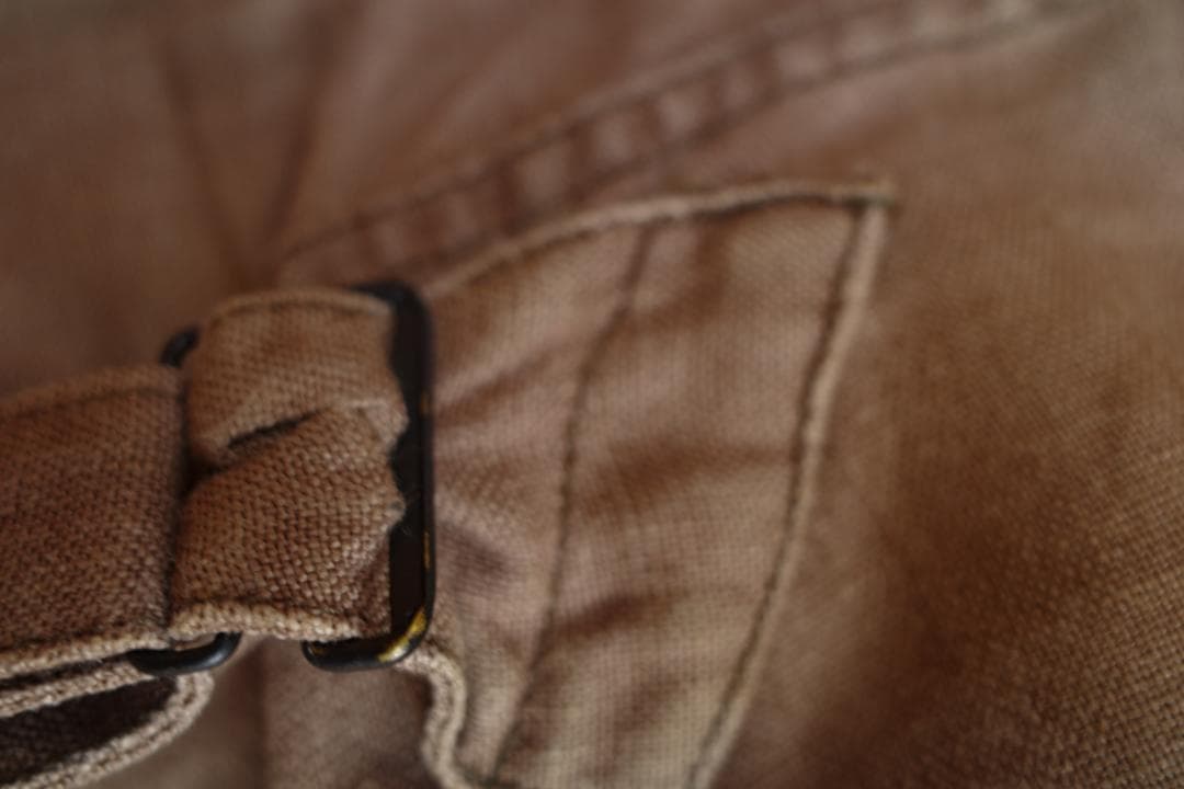 ガーメントリプロダクションオブワーカーズ リネンパンツ シンチバックM