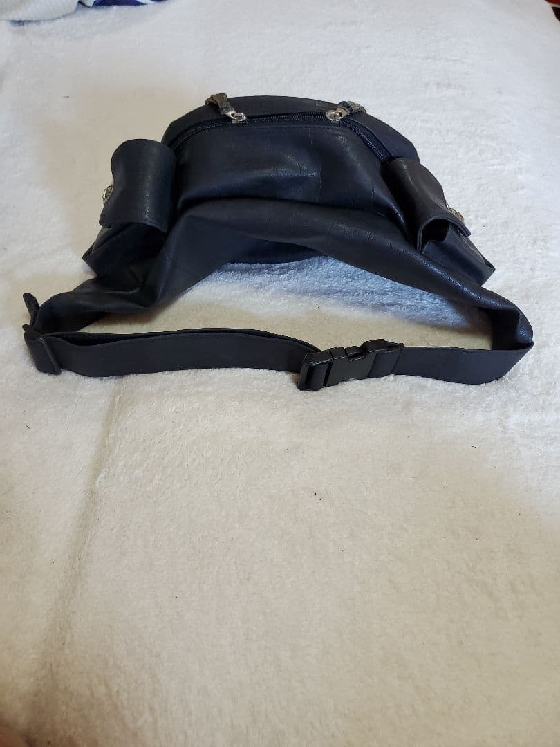 【希少】Harley Davidson ボディバッグ 黒 レザーウエストバック