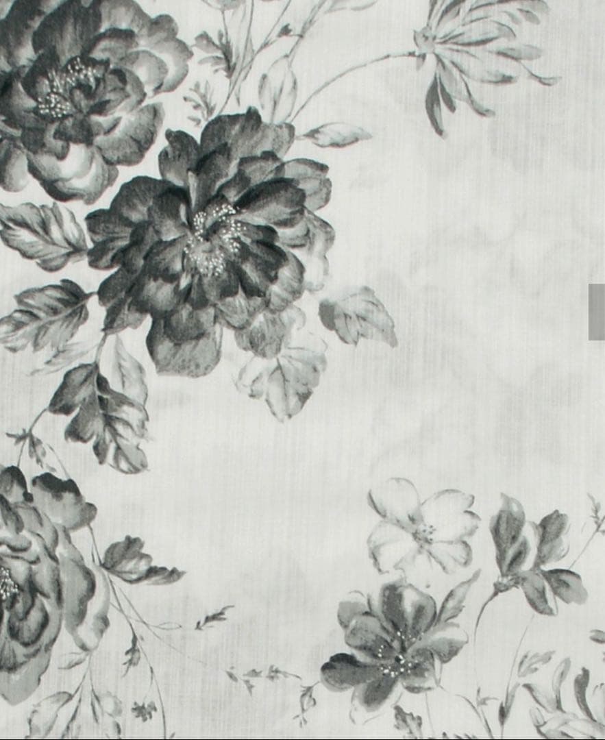 Ditaモノクロ花柄 水彩の十六夜色