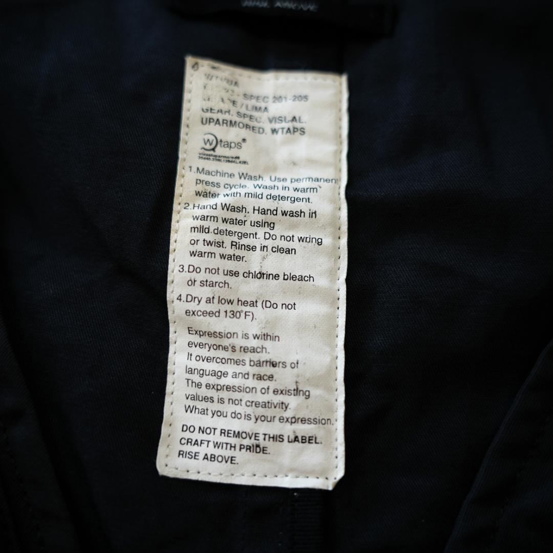 【美品】WTAPS　ダブルタップス　リネン混ミリタリーベスト　ブラック