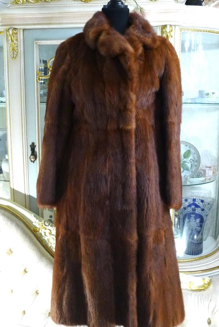 ◇【高級MINK】ブラウンカラー毛艶＆なめし最高ロングコート◇