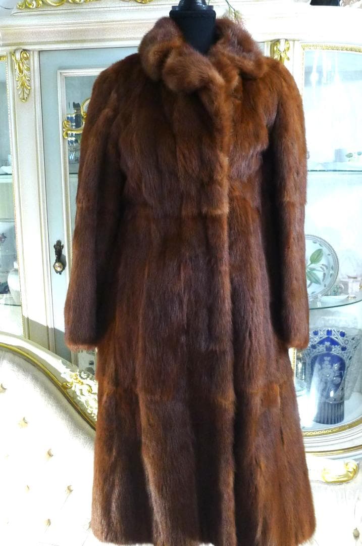 ◇【高級MINK】ブラウンカラー毛艶＆なめし最高ロングコート◇