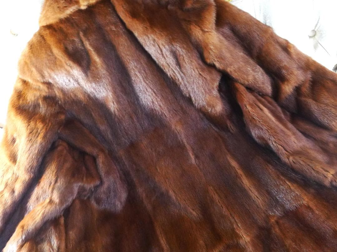 ◇【高級MINK】ブラウンカラー毛艶＆なめし最高ロングコート◇