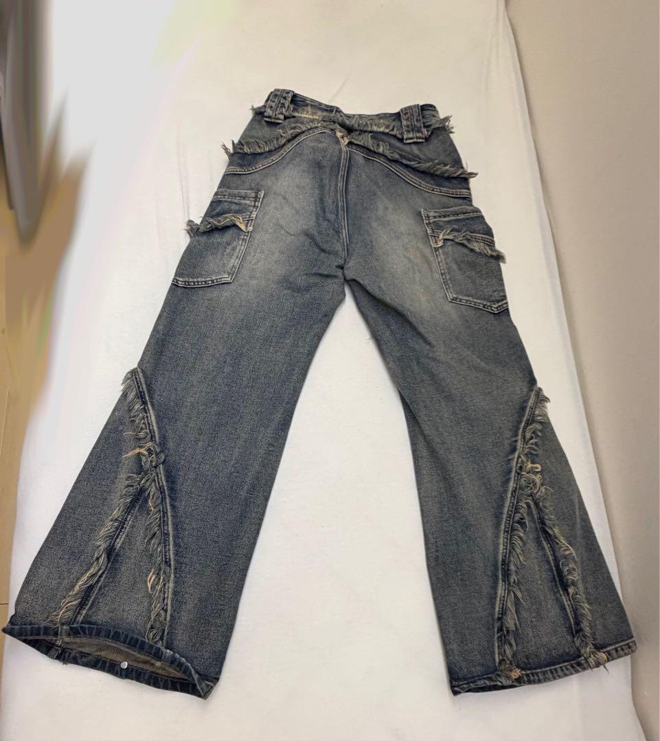 PERSONSOUL ダメージ加工 フレアデニム