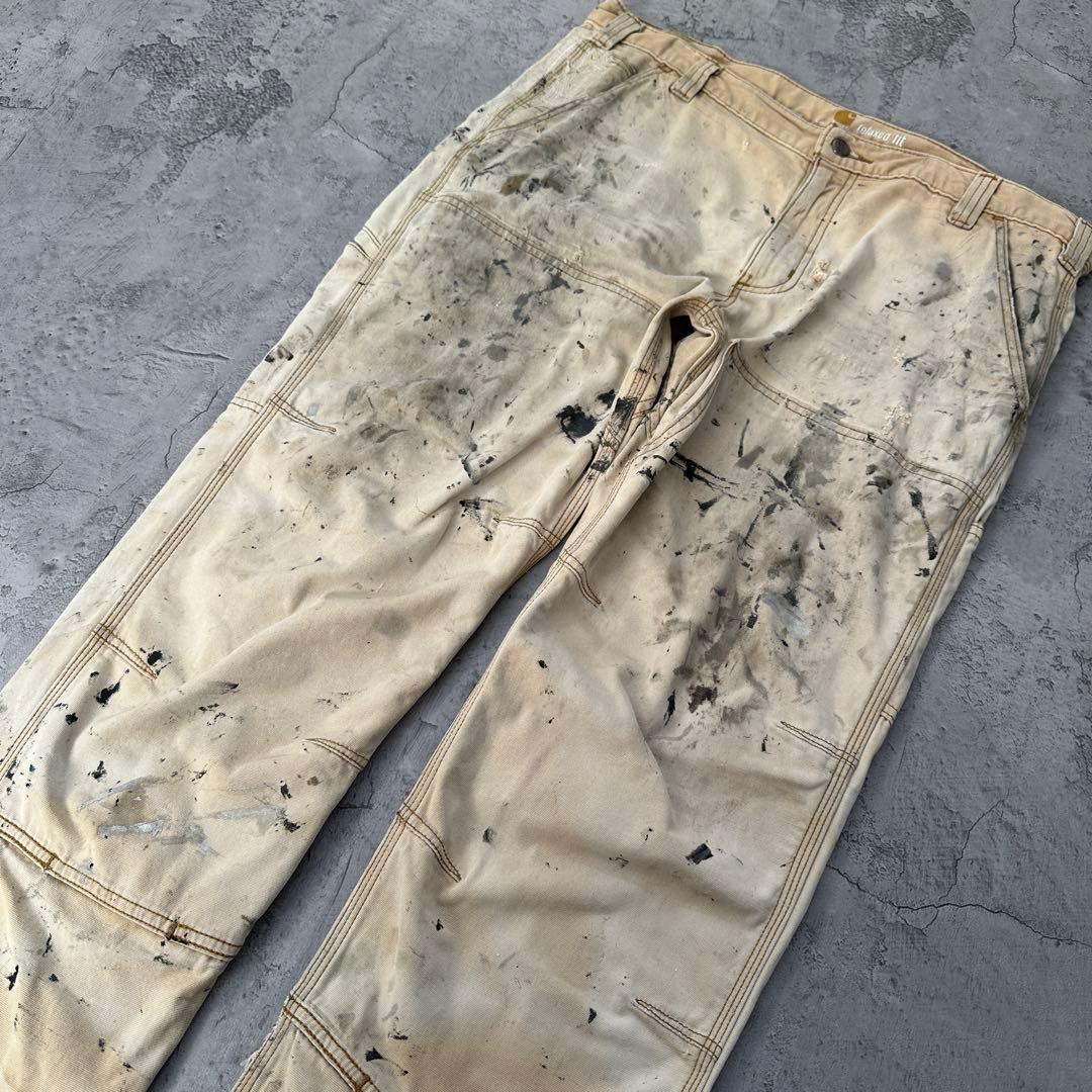 鬼フェード【Carhartt】カーハート（36×30）ダブルニーワークパンツ