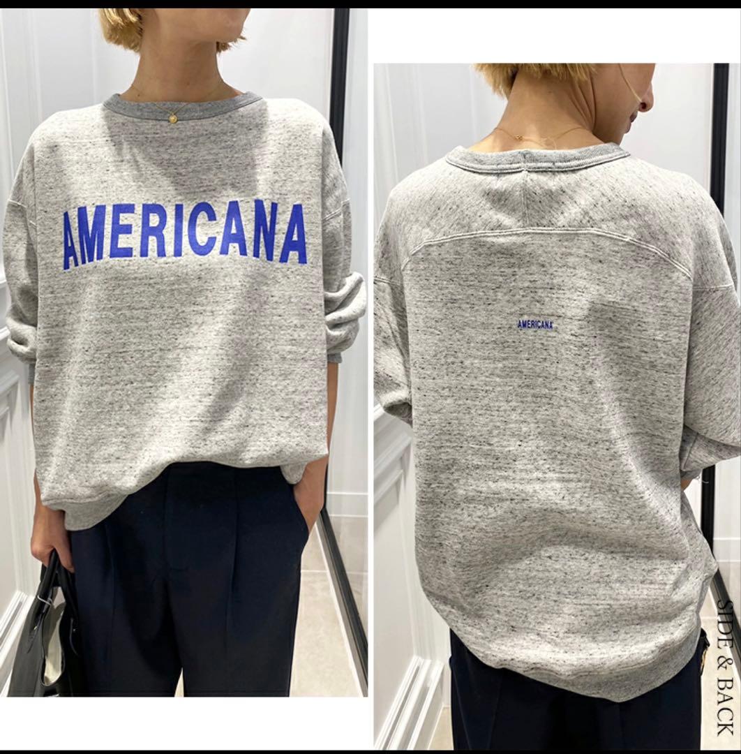 m*g様 AMERICANA×MMN アメリカーナ 別注アイテム 裏毛ロゴスウェ