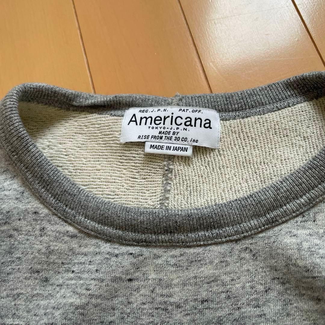 m*g様 AMERICANA×MMN アメリカーナ 別注アイテム 裏毛ロゴスウェ