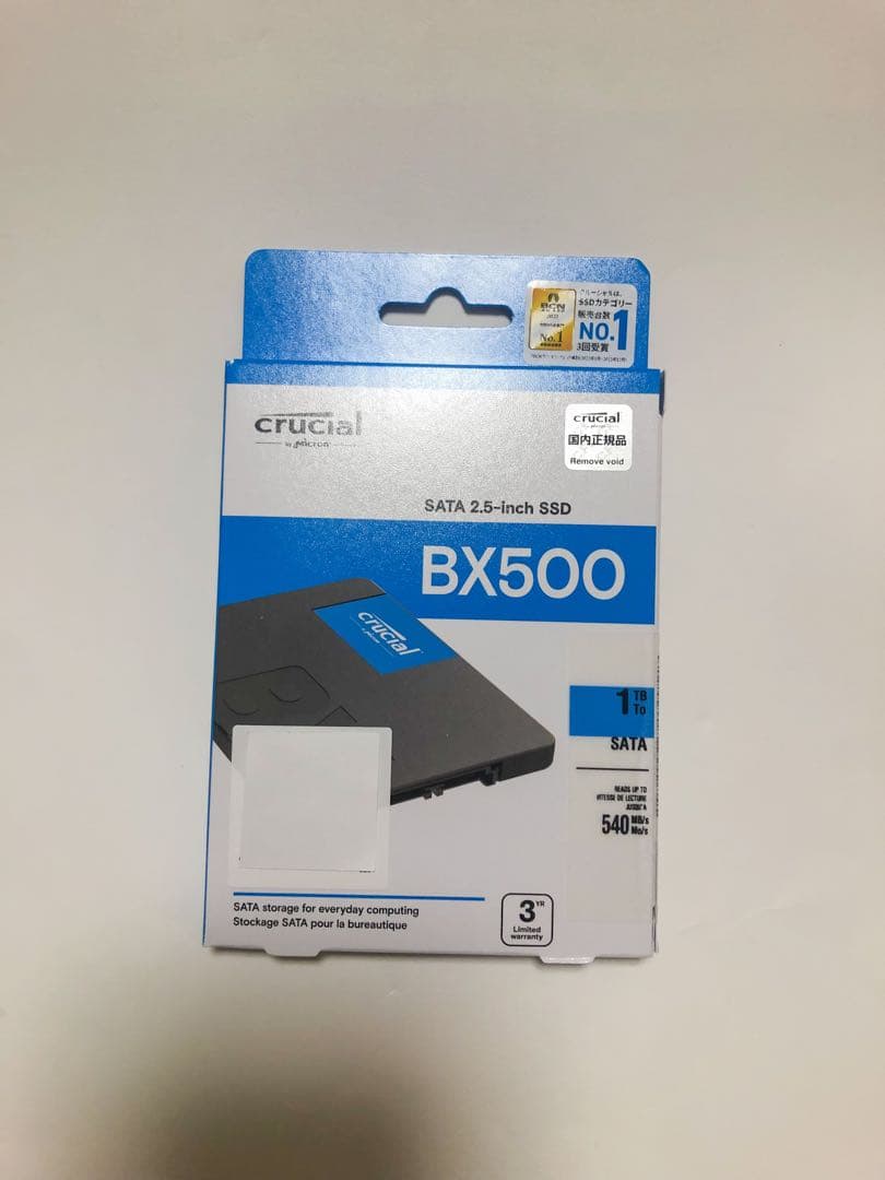内蔵型SSD Crucial SATA SSD BX500 1TB