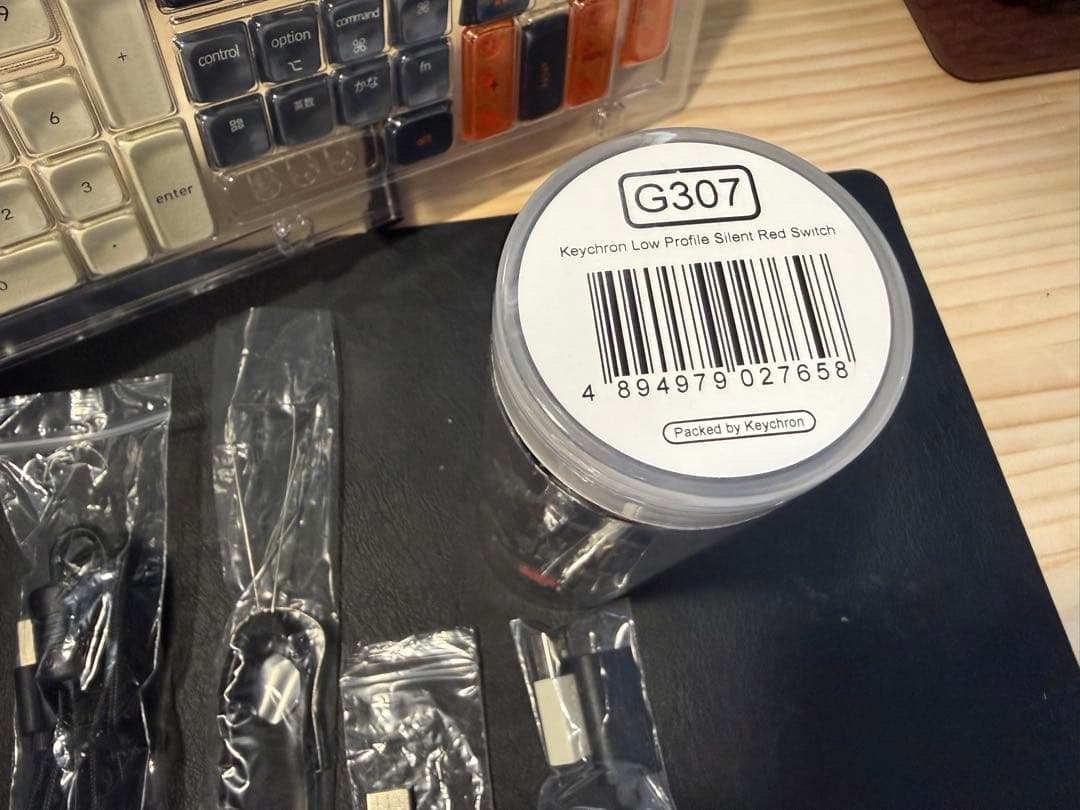 keychron k3 max 日本語・JIS 茶軸→静音赤軸 キーキャップ変更