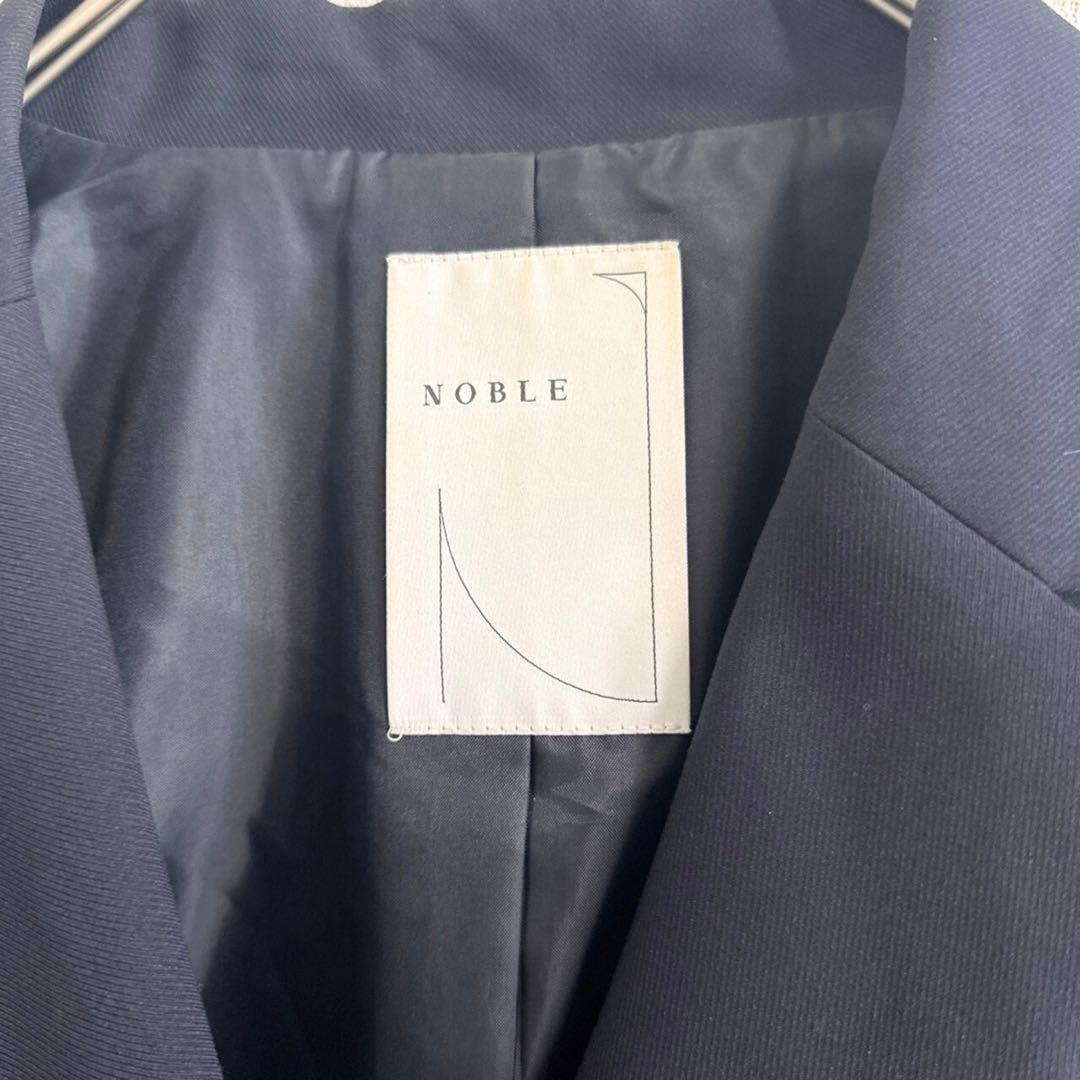 NOBLE ダブルブレストテーラードジャケット ネイビー ノーブル