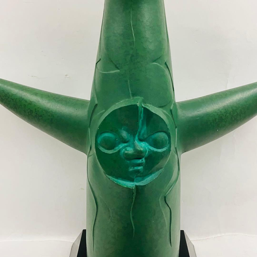 【激レア】美品 箱付き 昭和レトロ 太陽の塔　岡本太郎　オブジェクト 青銅