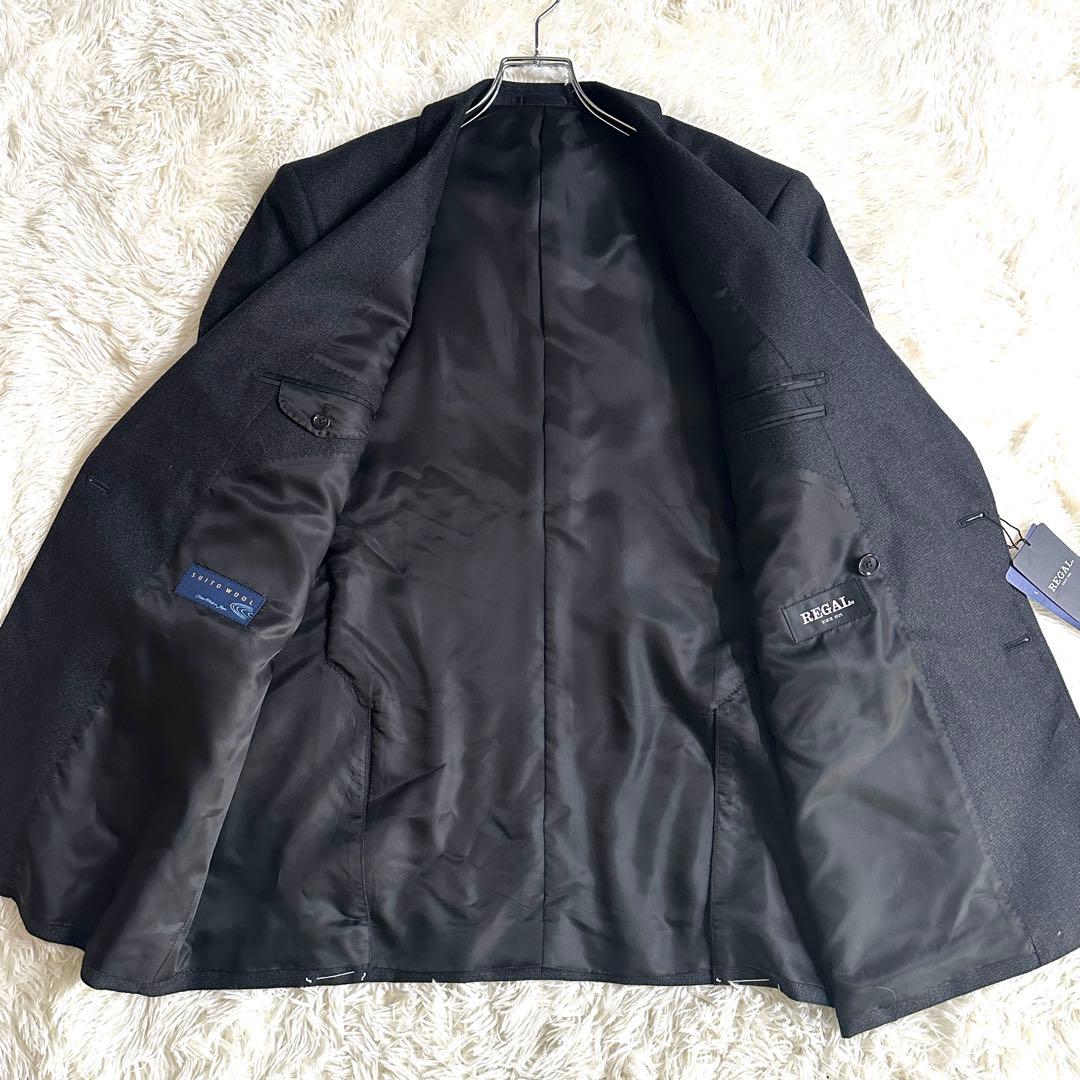 【新品タグ付き】REGAL スーツ セットアップ ダブルブレスト グレー AB8