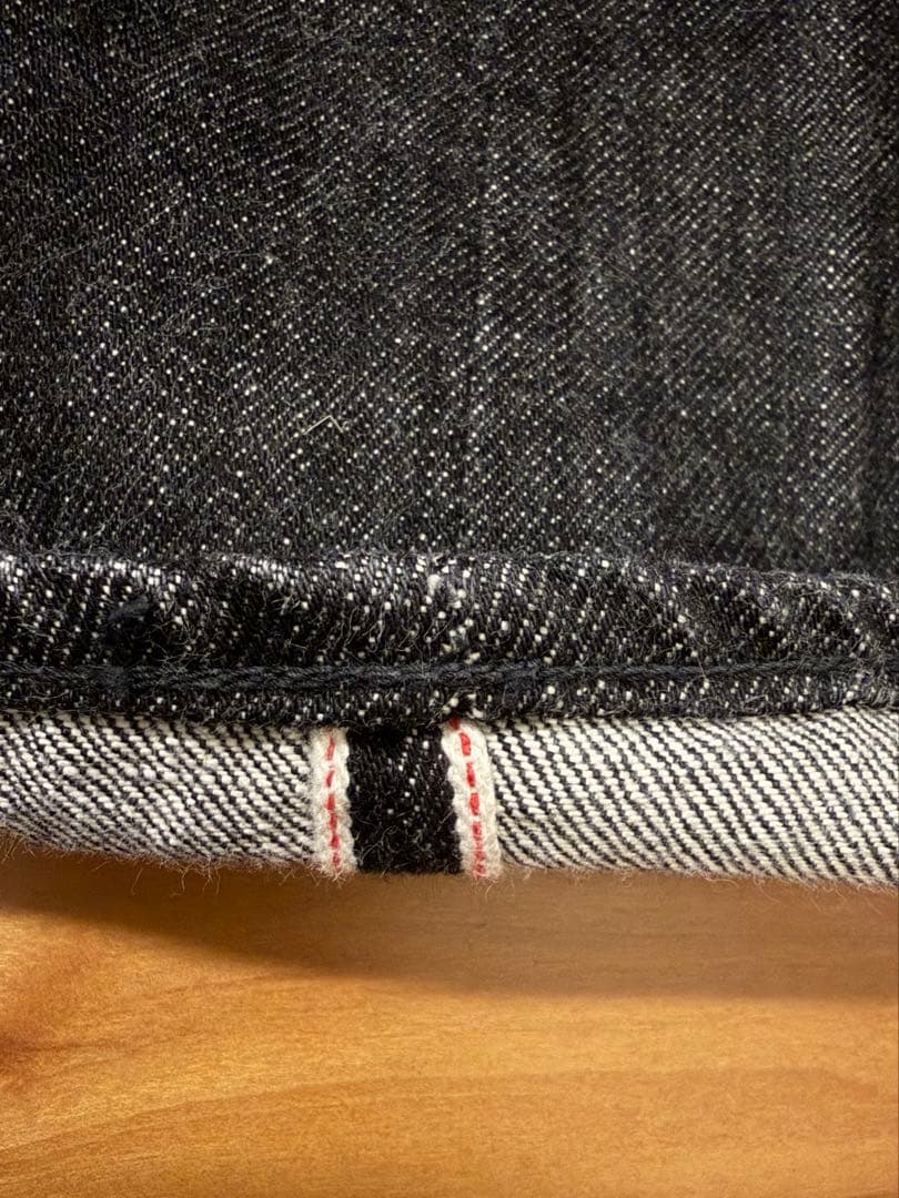 tcb 50's slim black 硫化染 サルファージーンズ