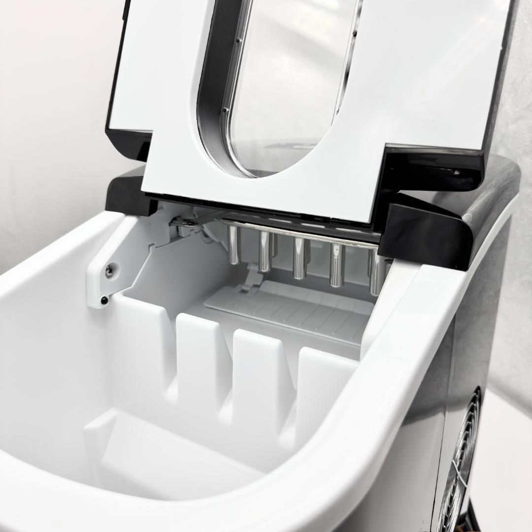 【未使用に近い】コンパクト高速製氷機 SR-HIM01 ブラック 黒