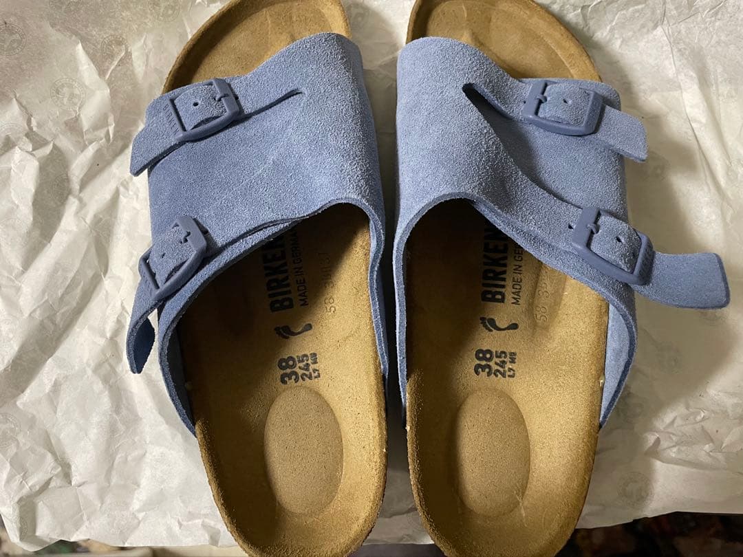 ビルケンシュトック チューリッヒ 24.5 IENA ブルー 【限定色】送料込