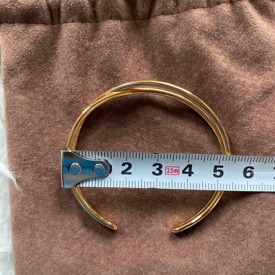 ete エテ　ゴールド クロス バングル　シルバー925