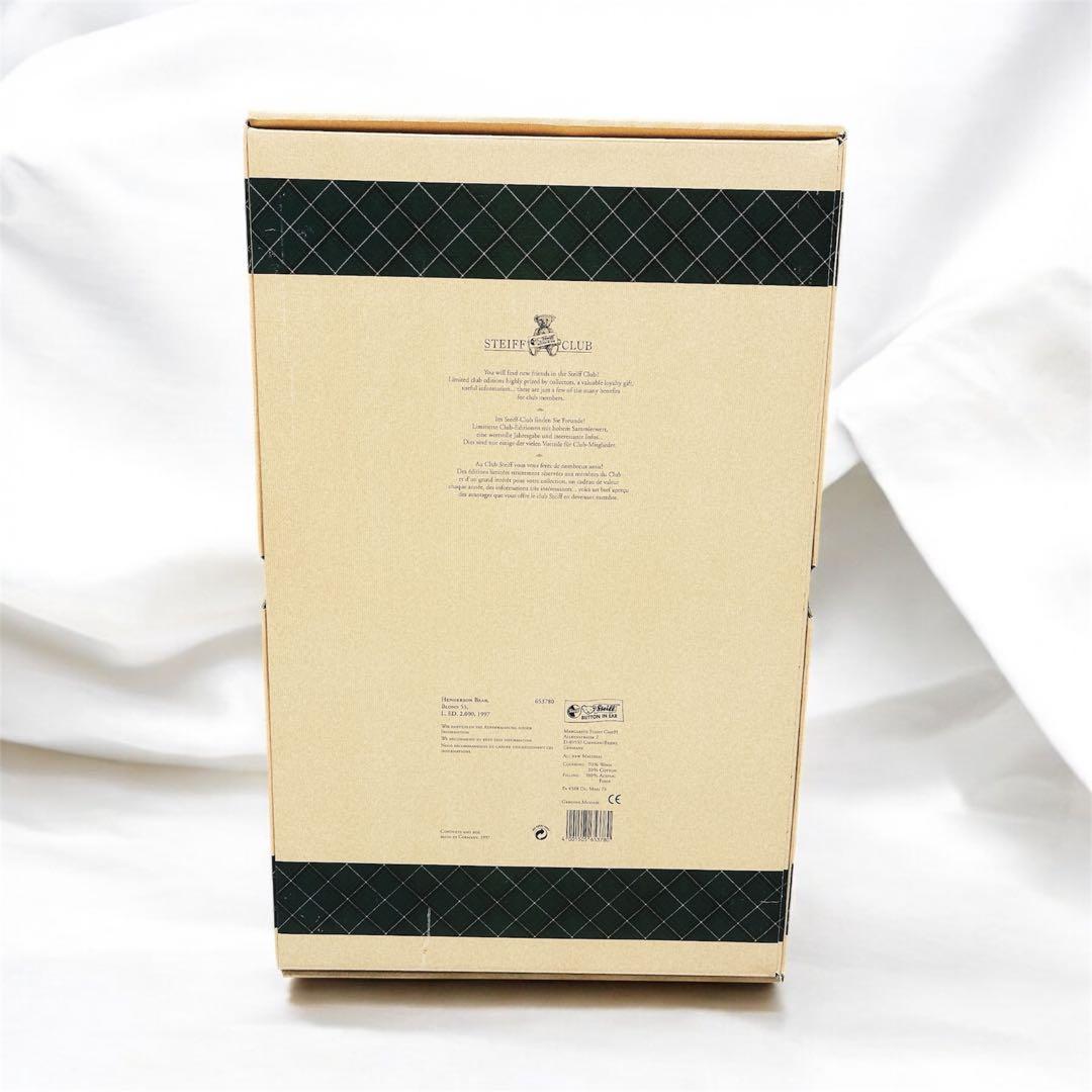 【希少 美品】Steiff シュタイフ ヘンダーソン グロウラー入　テディベア
