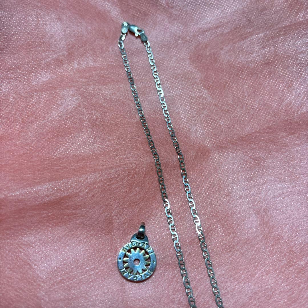 ブルガリ　オールド　ブルガリシルバーネックレス　BVLGARIシルバーネックレス