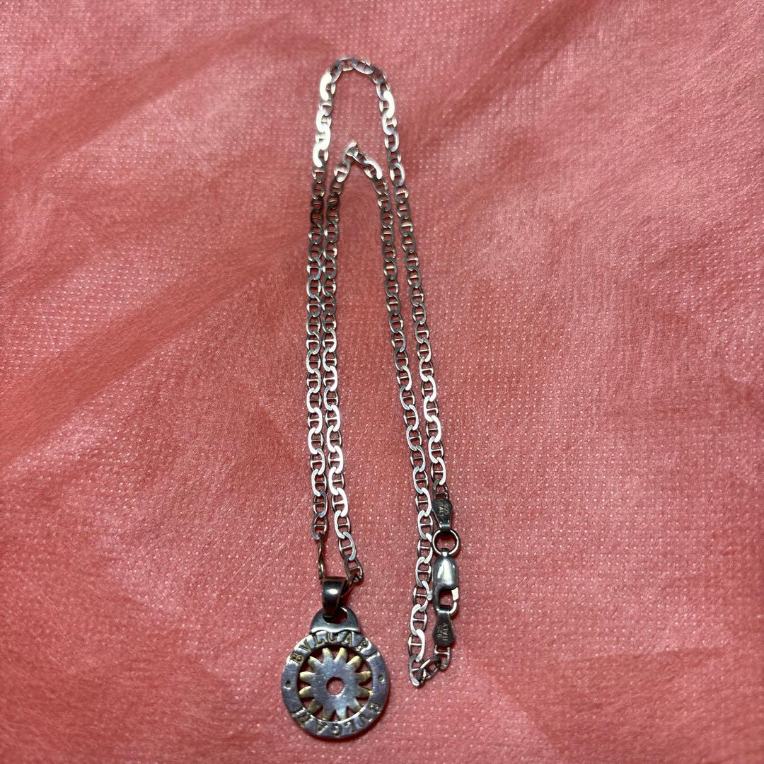 ブルガリ　オールド　ブルガリシルバーネックレス　BVLGARIシルバーネックレス