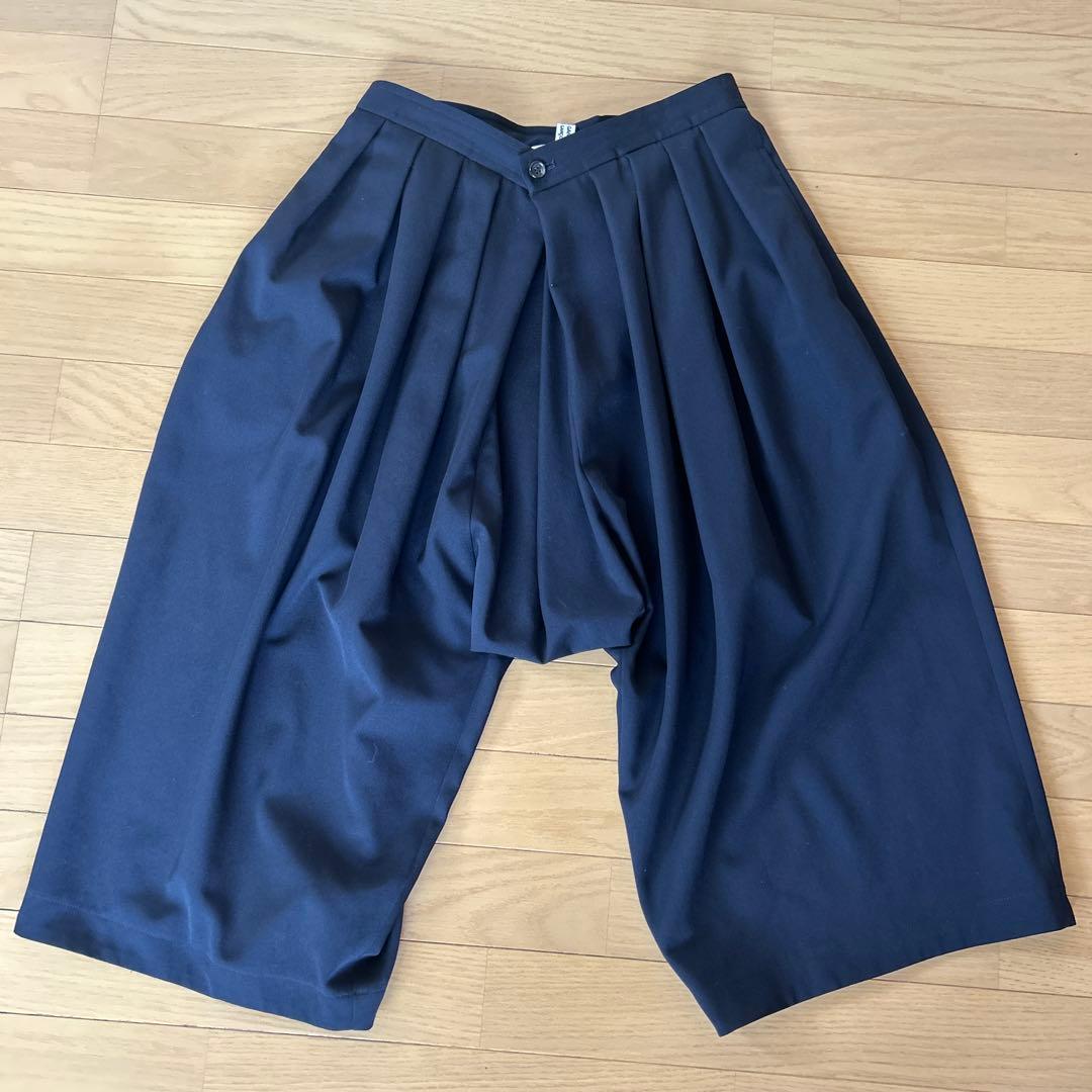 【再値下】COMME des GARCONS　サルエルパンツ　レディース　S　紺