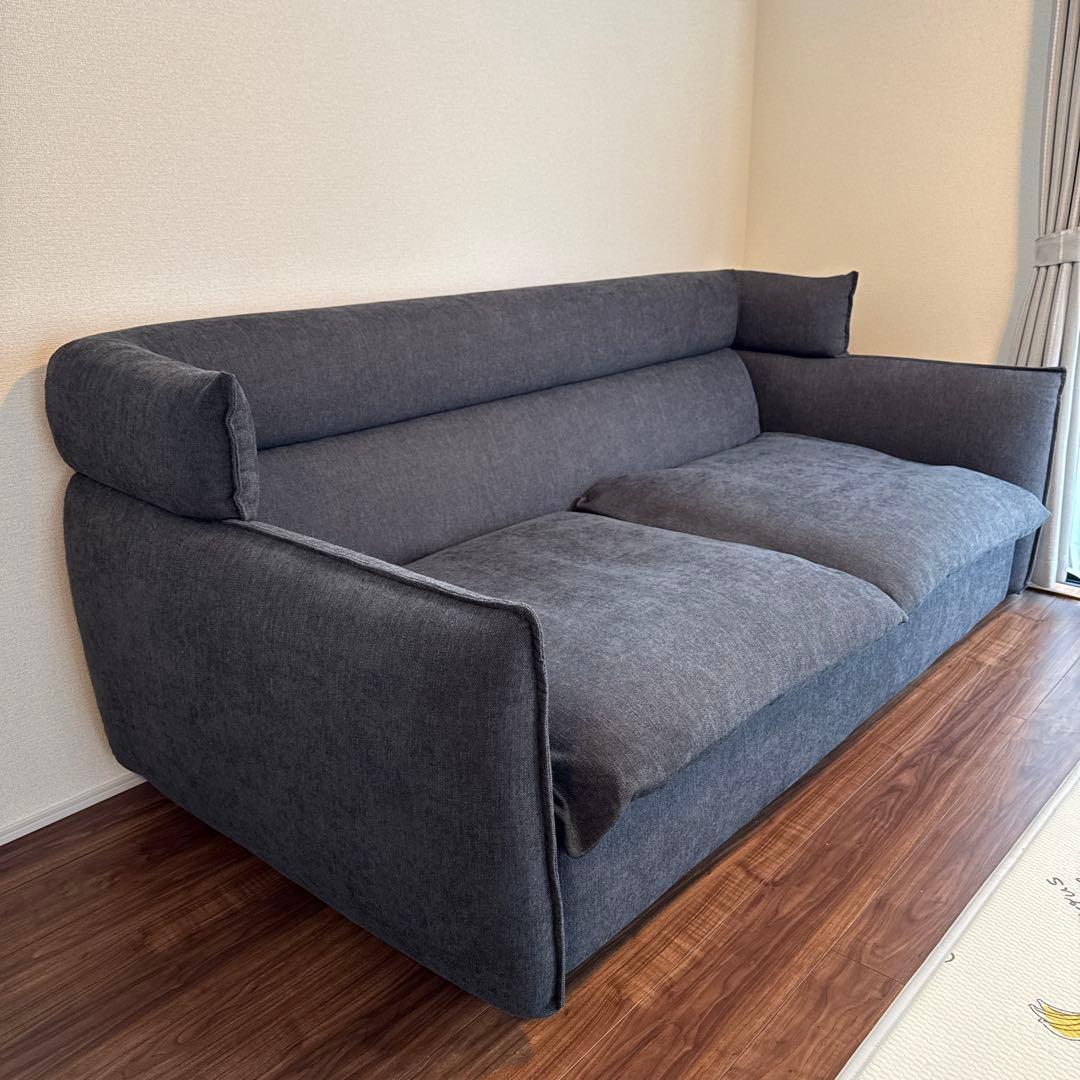 ニトリ ソフティーナ 3人掛けソファ【クッションなし】