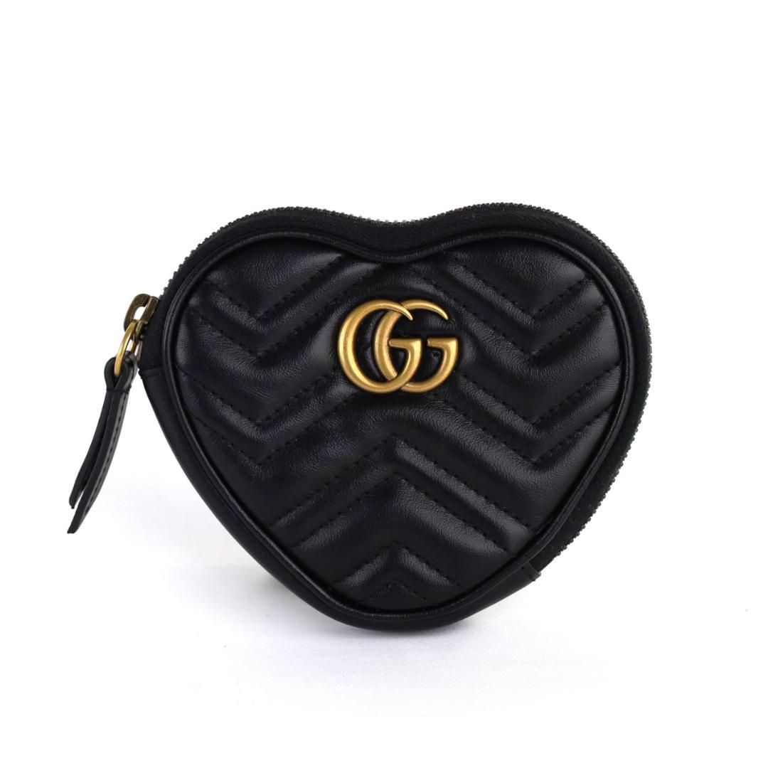 未使用級‼️ GUCCI GG ハートシェイプ マーモント レザー ケース