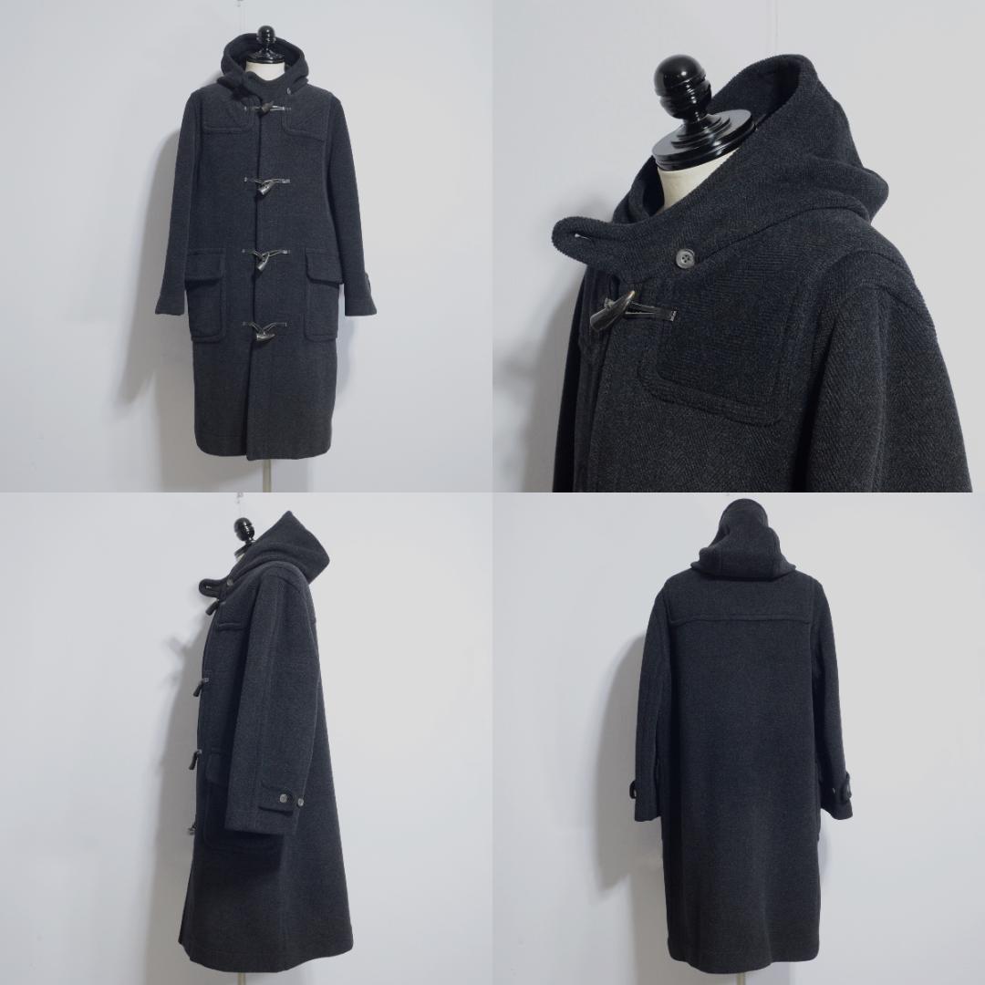 超極上品 チベット社 ムーアブルックカットパイル ダッフルコート Hグレー 36