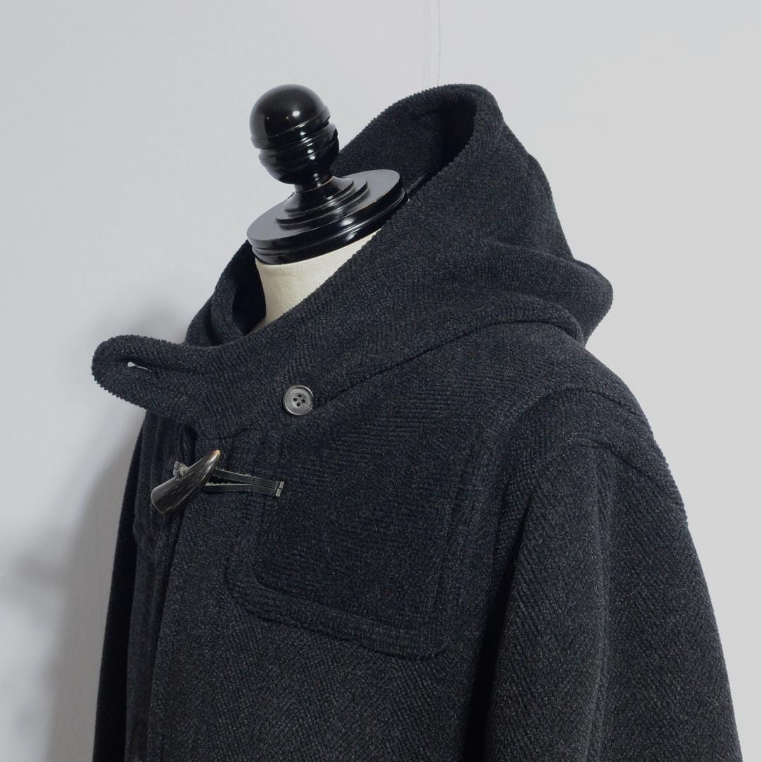 超極上品 チベット社 ムーアブルックカットパイル ダッフルコート Hグレー 36