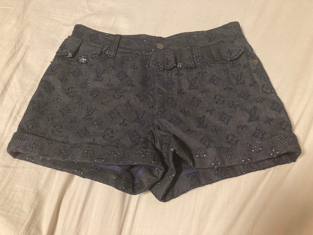 Louis Vuitton モノグラム デニムショートパンツ ルイヴィトン