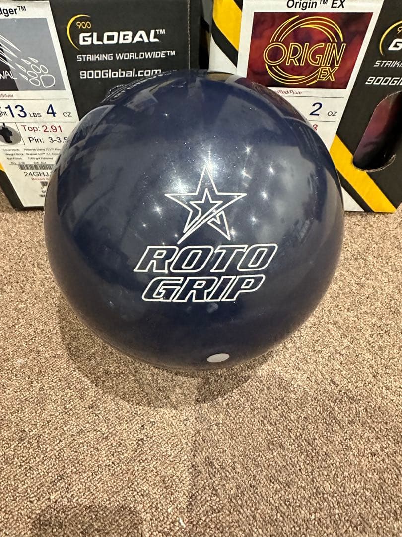 ロトグリップ　ジェム　ブラックダイアモンド　ボウリングボール　15ポンド
