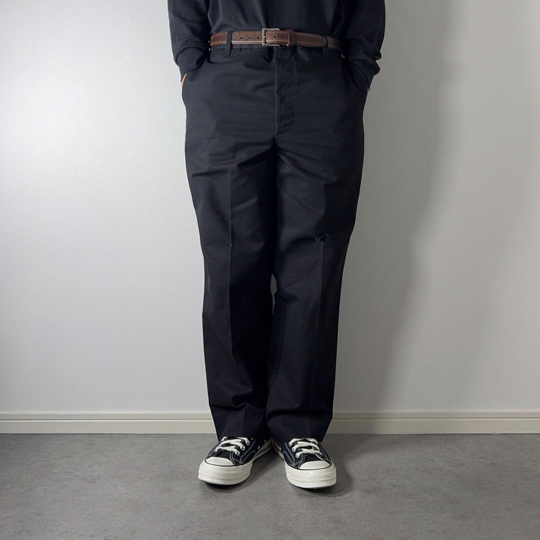 90sDickiesワークパンツIndustrialWearチビタグブラック古着