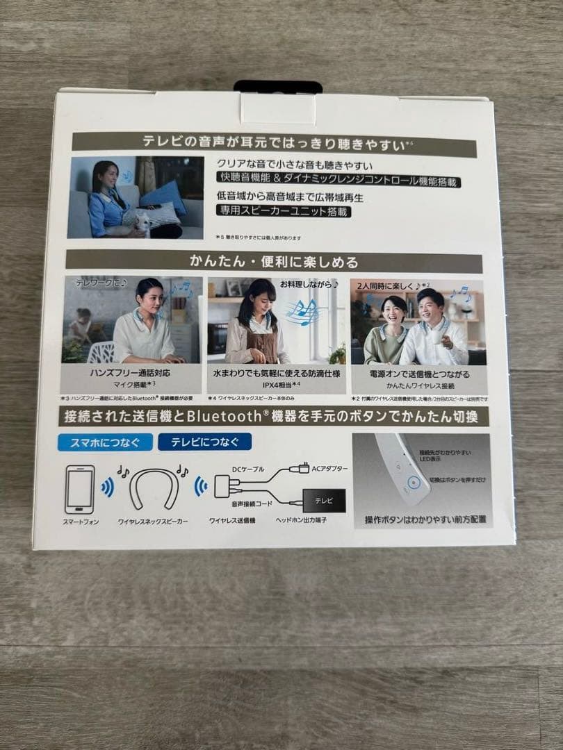 【新品、未開封】Panasonic SC-WN10-W ネックスピーカー