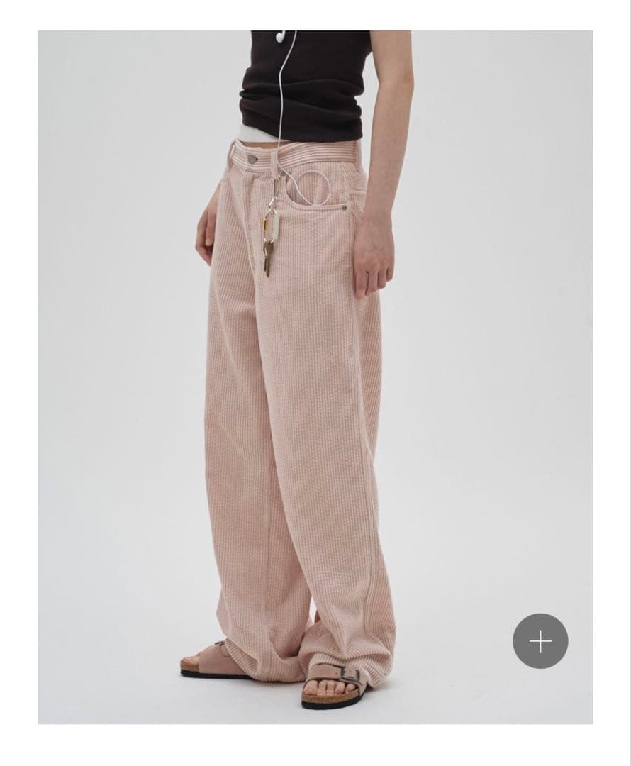 TODAYFUL Chunky Corduroy Pants ベビーピンク　38