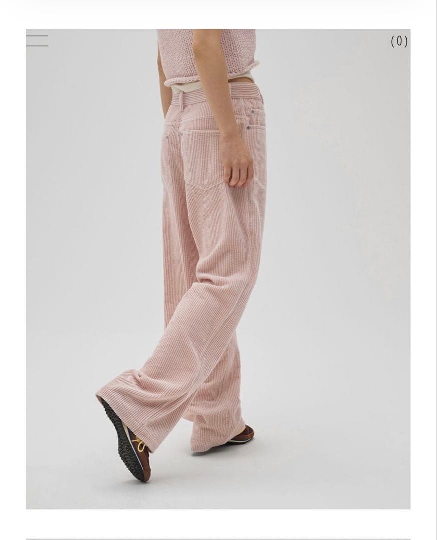 TODAYFUL Chunky Corduroy Pants ベビーピンク　38