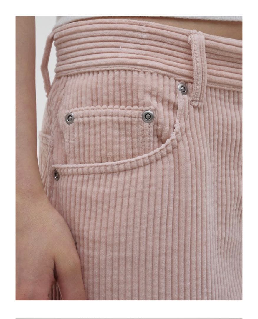 TODAYFUL Chunky Corduroy Pants ベビーピンク　38