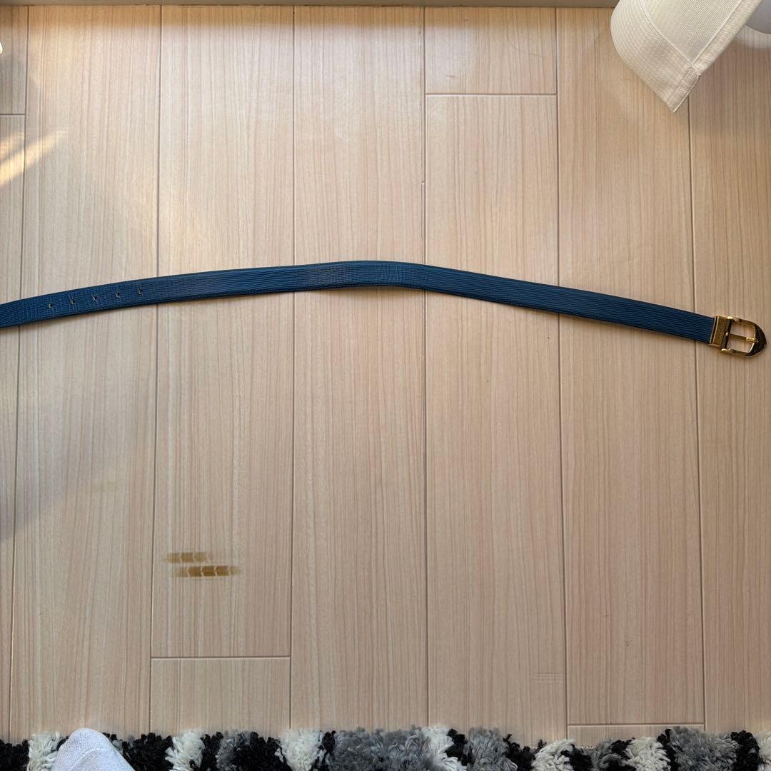 LOUIS VUITTON 全長約90cm エピ サンチュール レザーベルト　青