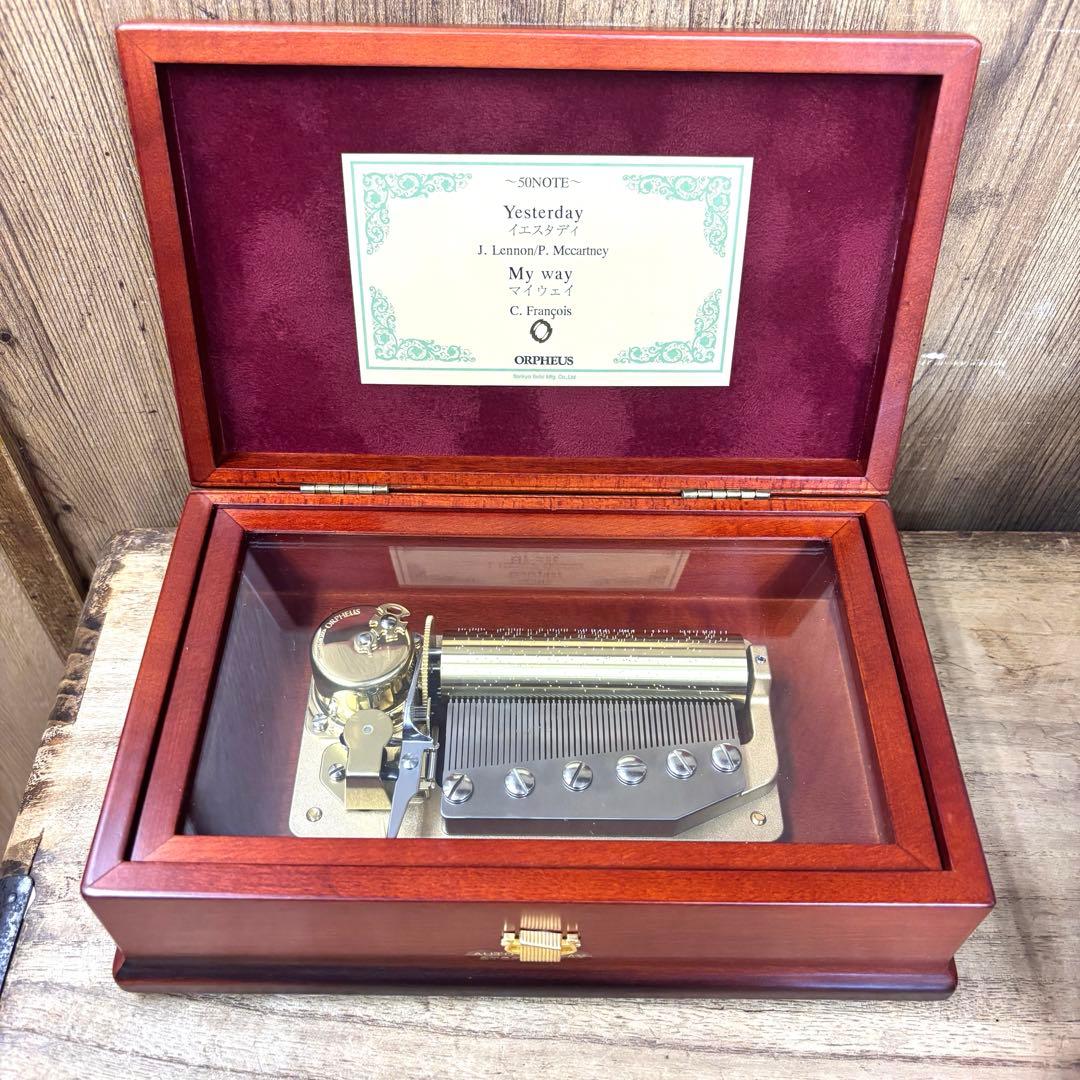 稼働品 高級 SANKYO ORPHEUS オルフェウス 50弁 オルゴール