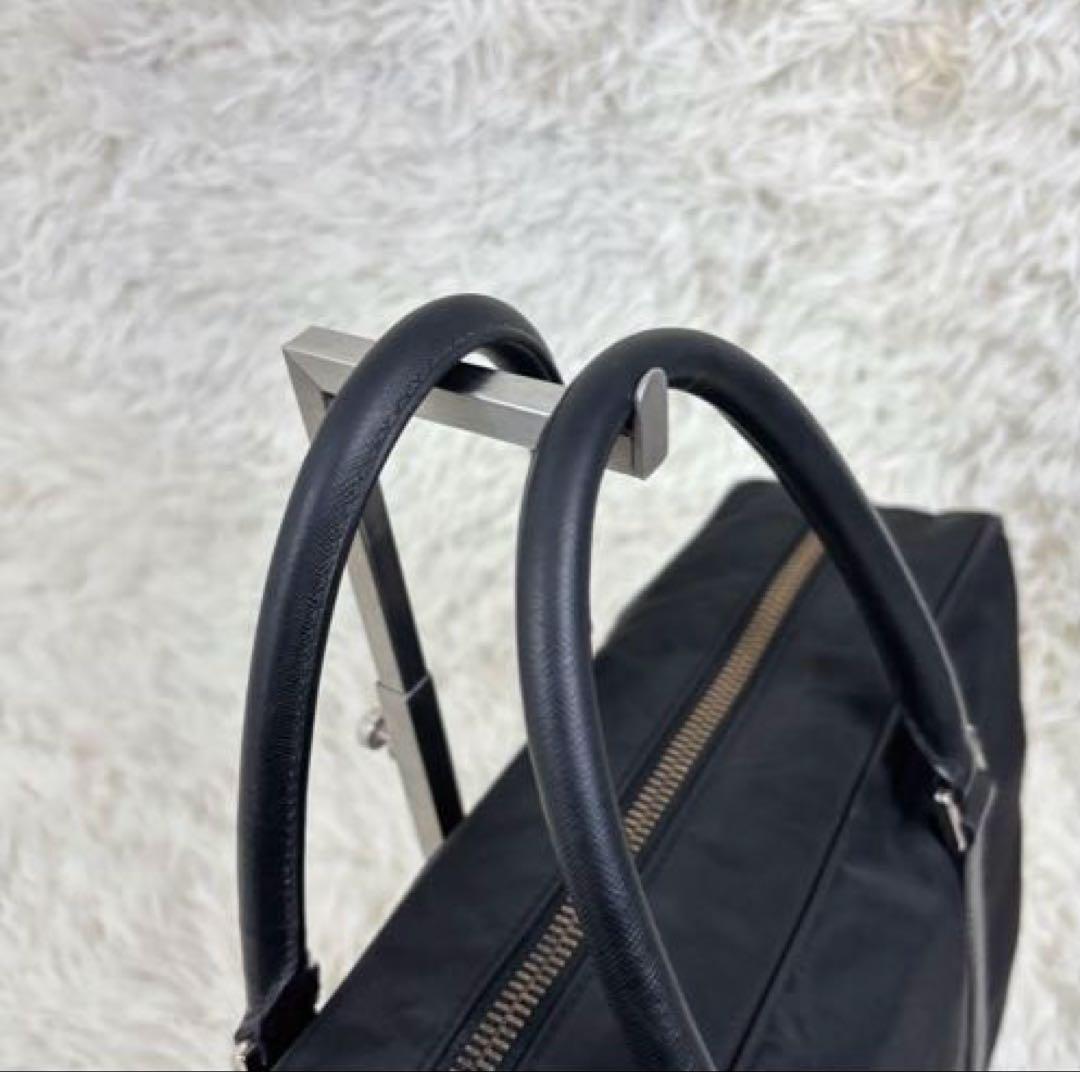 PRADA プラダ　ビジネスバッグ　ナイロン サフィアーノレザー 三角ロゴ