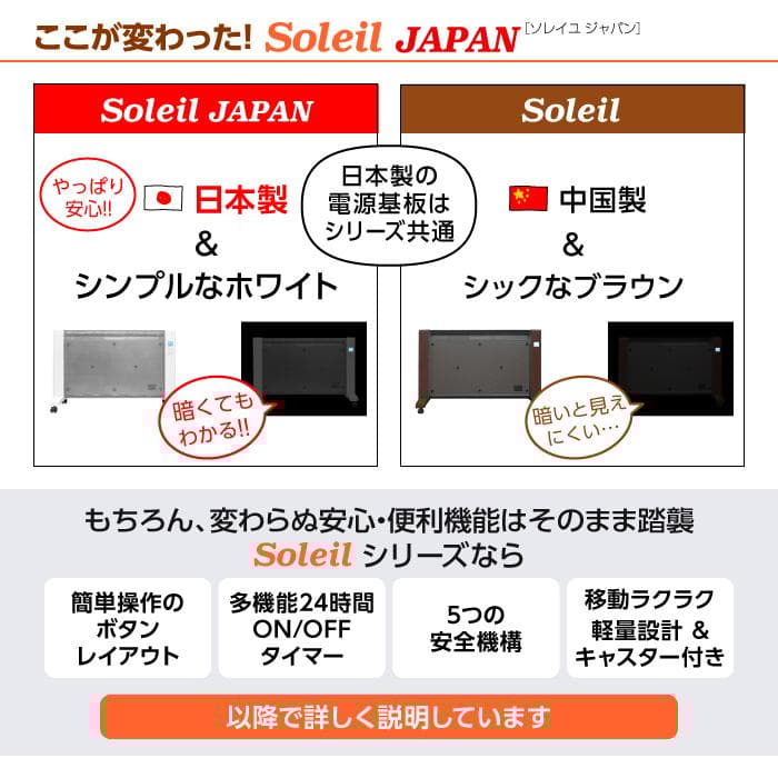 【日本製・新品・未使用】ポカポカパネルヒーターSoleil JAPAN
