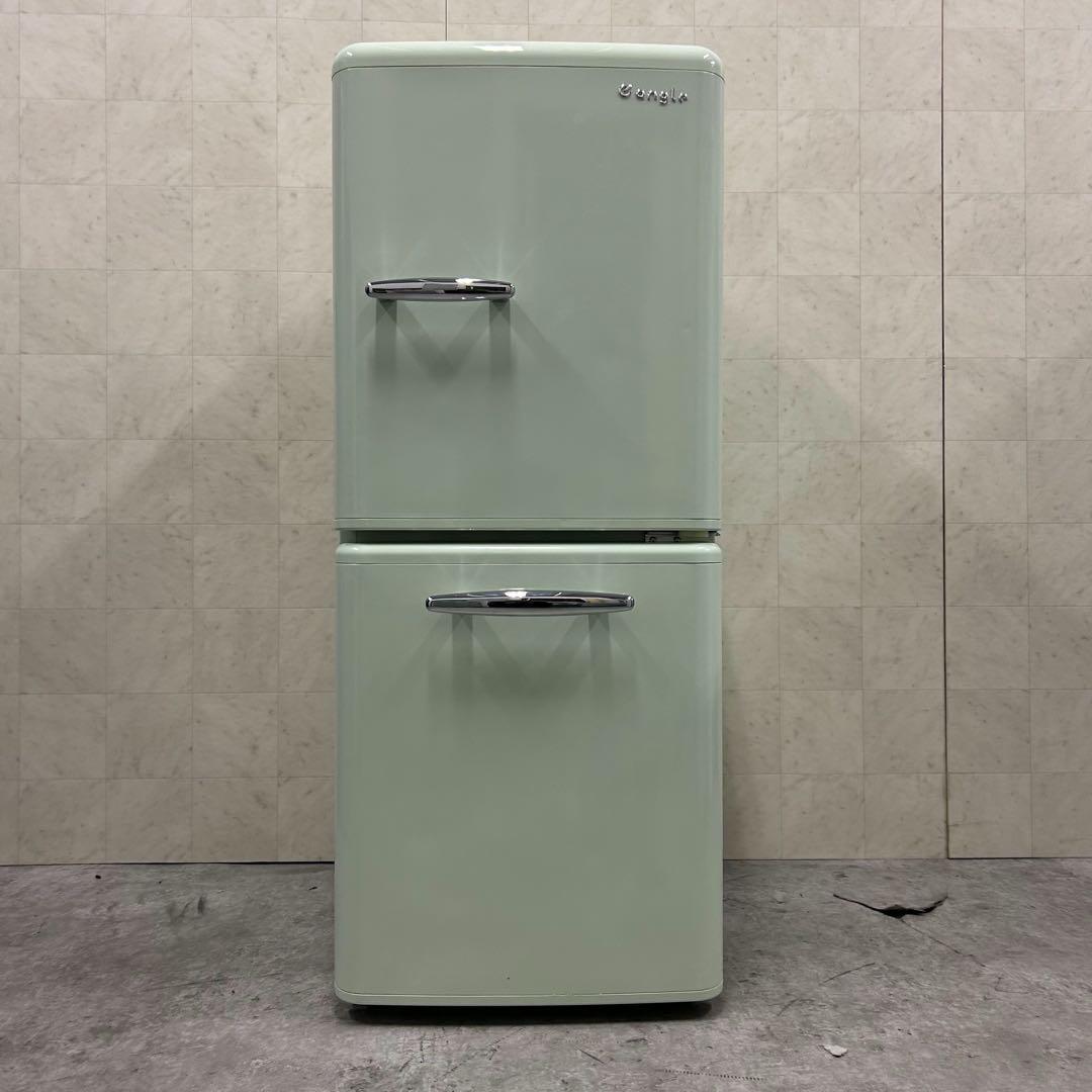 送料無料&一部地域は5000円引き！女性に人気のレトロ調冷蔵庫 20年製 ！