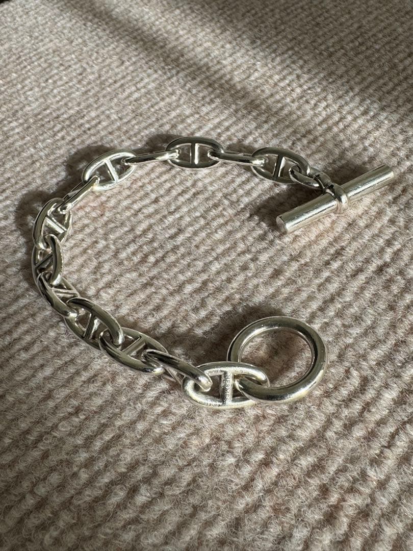 【本物保証・鑑定書付】HERMÈSシェーヌダンクル ＧＭ13コマ エルメス