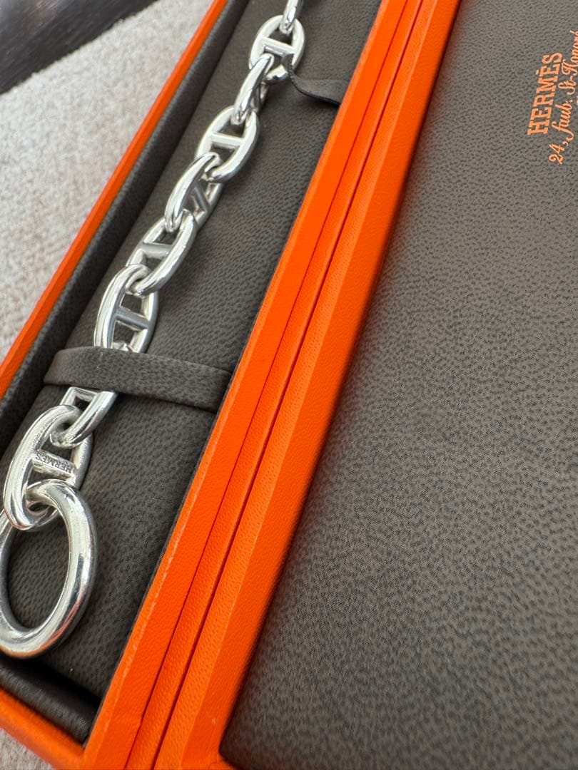 【本物保証・鑑定書付】HERMÈSシェーヌダンクル ＧＭ13コマ エルメス